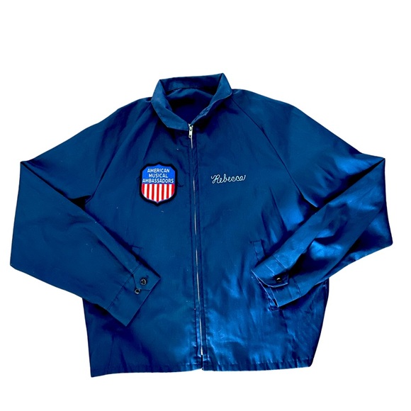Vintage Lightweight Cotton Zip Jacket: American Musical Ambassadors: 80’s retro - Picture 1 of 7